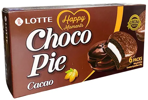 Печиво Тістечка Lotte Чокопай какао Choco Pie 6 шт 166 г