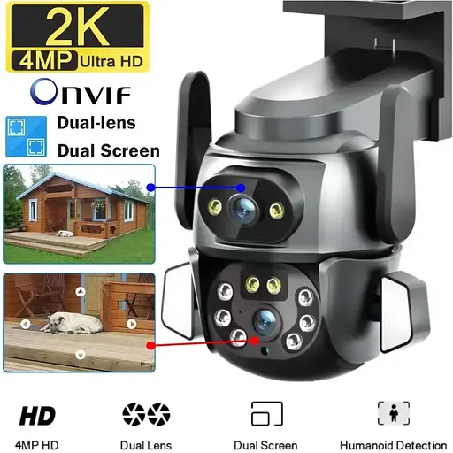 Камера видеонаблюдения BiG Wi-Fi Doul CAM Q 821 поворотная - фото 2