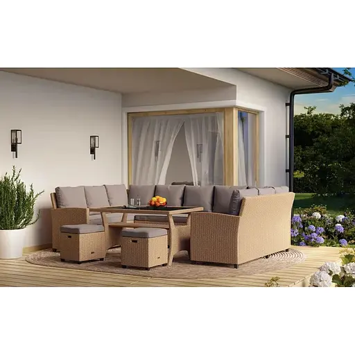 Комплект садовой мебели Di Volio Livorno Бежевый/Светло-серый - фото 3