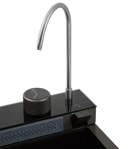 Кухонная мойка Kroner KRP Schwarze - SET7546ARTHM PVD (3.0/0.8 мм) (CV033375) - фото 10