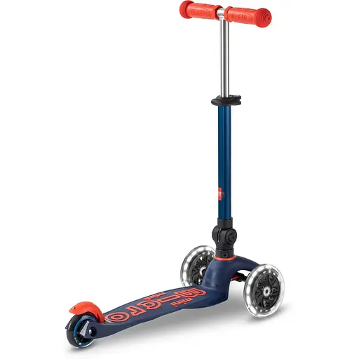 Самокат Micro Mini Deluxe Foldable LED Синій (MMD196) - фото 3