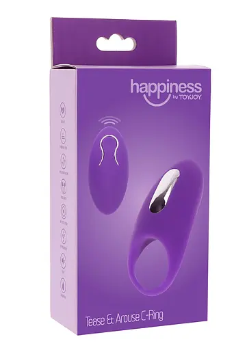 Эрекционное кольцо Toy Joy Happiness Tease & Arouse C-Ring 8.9 см фиолетовый - фото 2