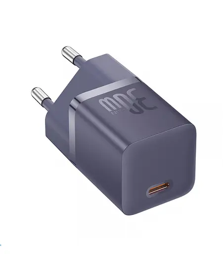 Сетевое зарядное устройство Baseus GaN5 Fast Charger (mini) 1C 30 W EU Cable Type-C to Type-C 1m P10110902523-00 - фото 3
