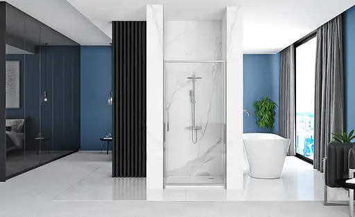 Дешевые двери Rea Rapid Swing 100 хром REA-K5607 - фото 9