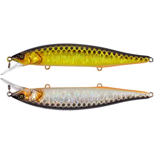 Воблер Jackall RV-Minnow 110SP 110 мм 16.3 г HL Gold & Silver Black