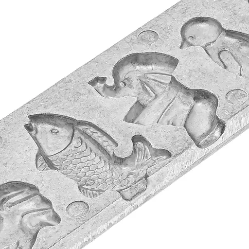 Форма для приготовления леденцов и конфет "Зайчик, Пингвин, Слон, Рыбка, Петушок, Мишка", ХЕАЗ Серебристый 85992 - фото 7