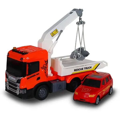 Автомобиль TechnoDrive Big Truck Эвакуатор Scania с машиной (6408KS) - фото 2