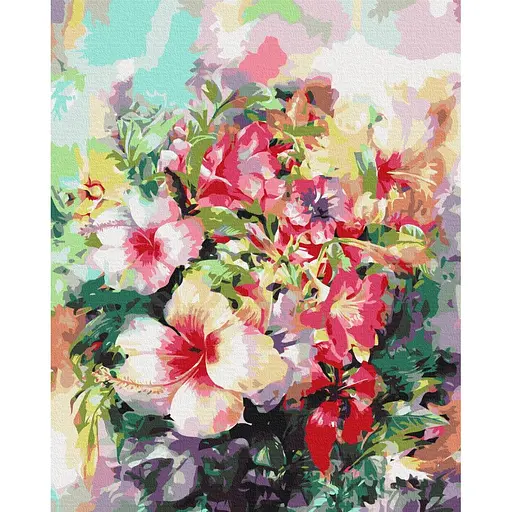 Картина за номерами Фантазійні квіти Brushme 40x50 см кольорова 000220975