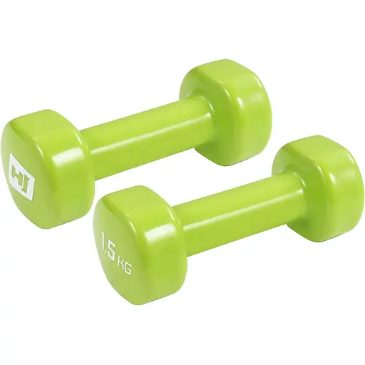 Гантели для фитнеса Hop-Sport виниловые круглые HS-V015DC 2х1,5 кг - фото 3