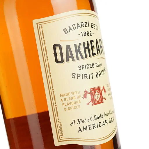 Спиртный напиток на основе рома Bacardi Oakheart Original, 35%, 0,5 л - фото 5
