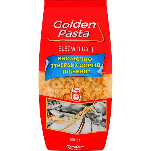 Изделия макаронные Golden Pasta Elbow Rigati 400 г - фото 1