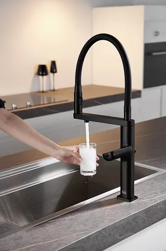 Cмеситель для кухни сенсорный на две воды черный Nett AB-43 Черный - фото 4