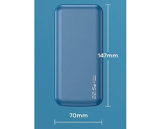 Портативний зарядний пристрій Remax RPP-207 Tanyl 20000mAh 22.5W PD+QC + швидка зарядка (Синій) - фото 5