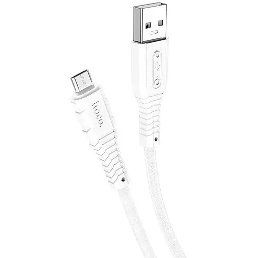 Кабель Hoco X67 Nano силиконовый зарядный кабель для Micro Белый