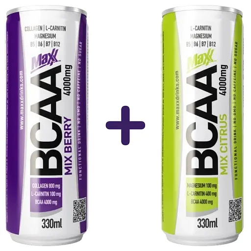 Набір: напій Caste BCAA Vitamin Drink Мікс ягід 330 мл + Мікс цитрусових 330 мл