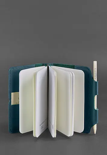 Шкіряний блокнот (Софт-бук) 3.0 зелений - фото 3