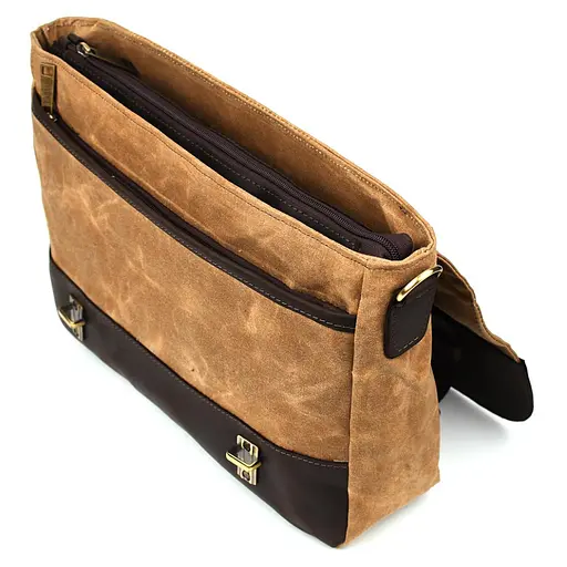 Шкіряна чоловіча сумка TARWA 36х27х10 см nsa0001326 - фото 7