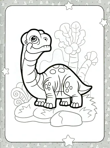 Розмальовка для найменших. Дружні динозаврики - фото 2