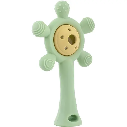 Прорезыватель Baby Team силиконовый с погремушкой (4039) - фото 2