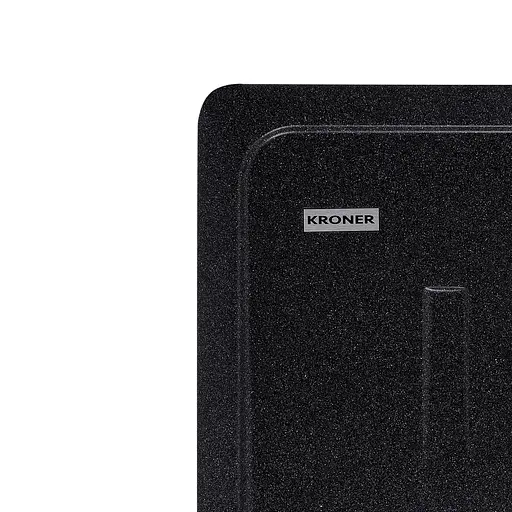 Кухонна мийка гранітна Kroner KRP Komposit SCH-6243 CV031065, Чорний - фото 7