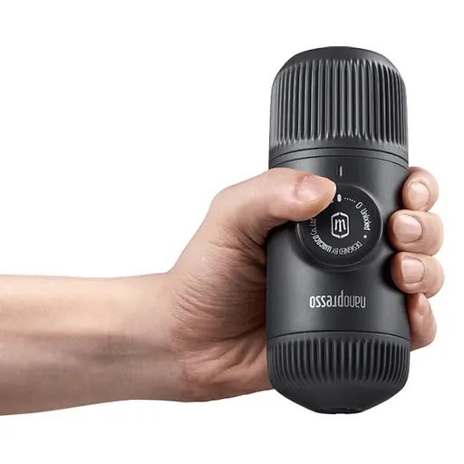 Портативная эспрессо-кофеварка Wacaco Nanopresso серая с чехлом, механическая, для молотого кофе - фото 6