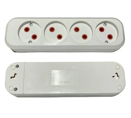 Колодка PRОFI быстрой сборки 4 гнезда без заземления (19408) ТМ LUMANO - фото 1