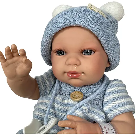Лялька Nines d'Onil Reborn у блакитному одязі хлопчик 37 см (244) - фото 3