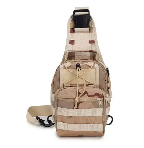 Тактическая армейская сумка через плечо Хаки камуфляж