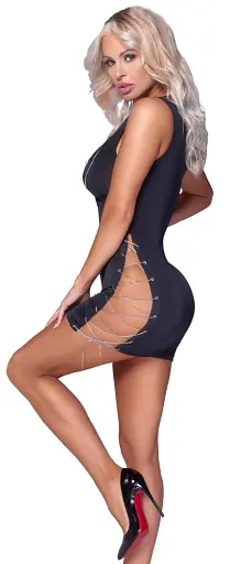 Мини-платье Cottelli Party lacing S (черный) - фото 11