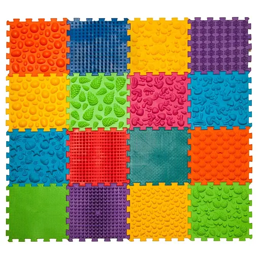 Коврик массажный "Мега Микс" Ортек 10175-OTK 16 элементов 27x28 см - фото 1