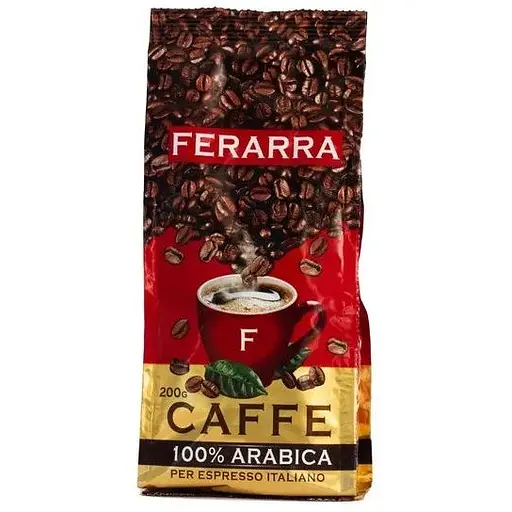 Кофе Ferarra 100% Arabica в зернах 200 г - фото 1