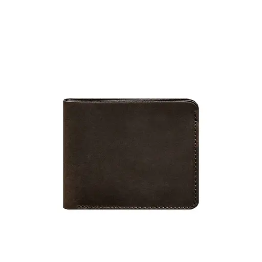 Кожаный портмоне 4.4 (с зажимом) темно-коричневый Crazy Horse - фото 6