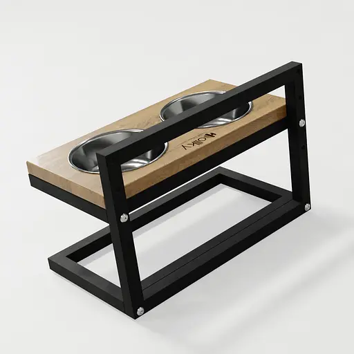 Hollky Flex S — миски на регульованій підставці для маленьких собак (2 × 0.450 л) - фото 5