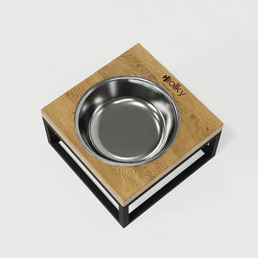 Hollky Base Solo S — миска на підставці для котів і маленьких собак (1 × 0,45 л) - фото 4