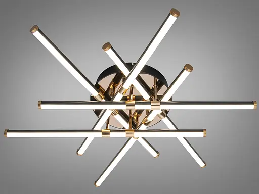 Стельова LED люстра Diasha чорна 80 Вт до 14 м² - фото 5