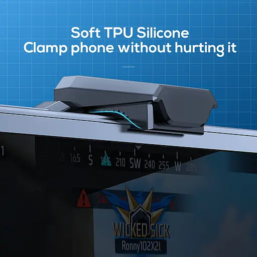 Кулер активне охолодження для телефону / планшета Memo DLA7 шириною до 89 мм Black (18519) - фото 5