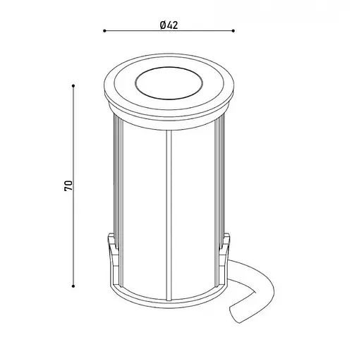 Світильник грунтовий KLOODI KDGL-ROD42 2W 3K 15D - фото 2