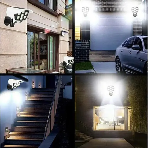 Вуличний накладний світильник Jianlips JLP2178 Сонячна батарея Ліхтар прожектор з пультом Білий/Чорний - фото 6