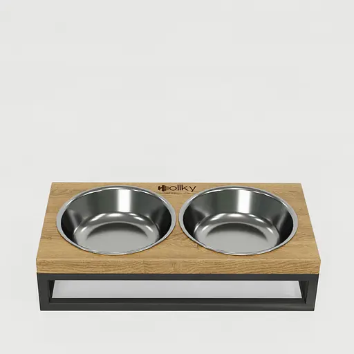 Hollky Base XS — миски на підставці для маленьких собак та котів (2 × 0,25 л) - фото 3
