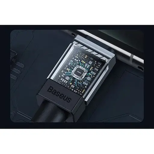 Кабель Baseus CoolPlay Series USB-C to USB-C 100W 2m White (CAKW000302) [127948] - фото 8