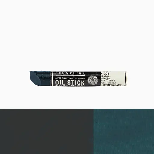 Краска масляная в форме пастели Sennelier Oil Stick, 38 мл, S2, Индиго синий (Indigo blue) - фото 2