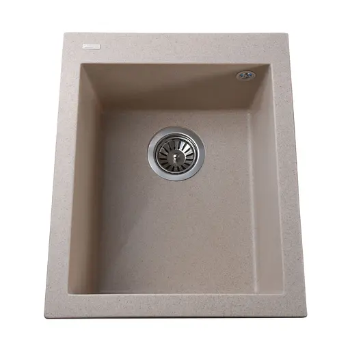 Гранитная мойка Globus Lux Lama песчаный 410x500 мм А0004, Sand - фото 1