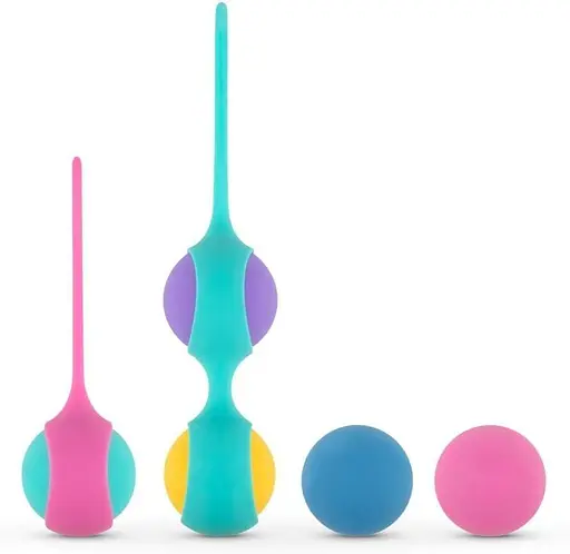 Вагинальные шарики PMV20 Vita Kegel Ball Set для тренировки мышц тазового дна, набор с разным весом - фото 2