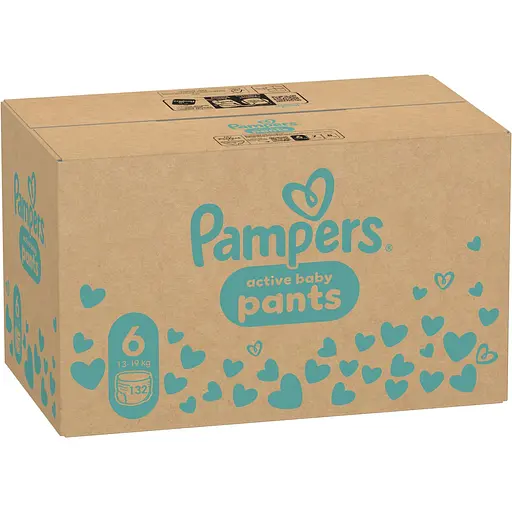 Уцінка. Підгузки-трусики Pampers Active Baby Pants 6 (15+ кг) 132 шт.  - фото 2