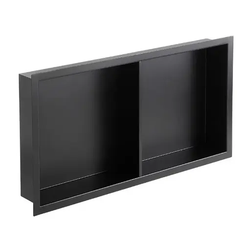 Полка-ниша для ванной комнаты Mixxus Premium NICHE-0103 BLACK из нержавеющей стали SUS304 (MI6682) - фото 1