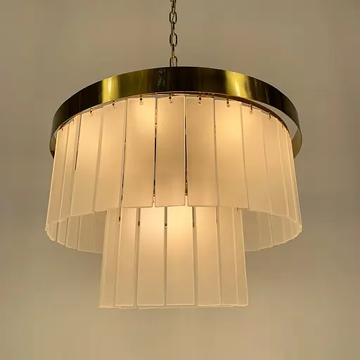 Латунна люстра Kiandra у двох розмірах Line.F Діаметр 80см - фото 5