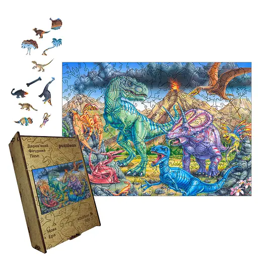 Пазл деревянный Новая Эра, А4, Картонная коробка 100 элементов