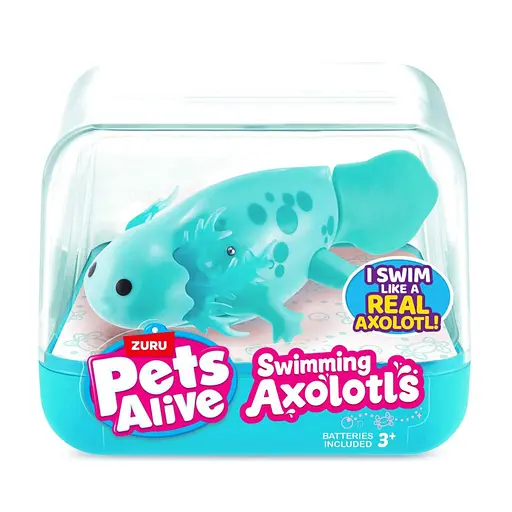 Интерактивная игрушка Аксолотль Pets & Robo Alive 9556B, бирюзовый - фото 1