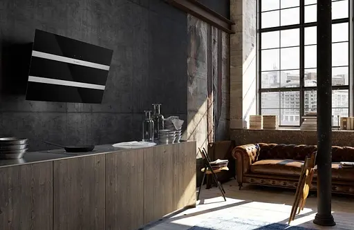 Вытяжка Faber наклонная 80 см 1219 м3г Steelmax Ev8 Led Bk A80 черный+нержавеющая сталь - фото 3