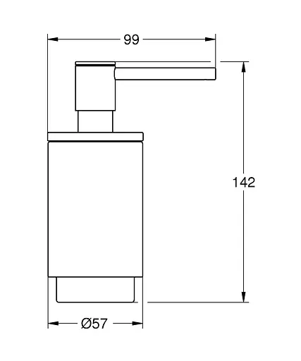 Дозатор для рідкого мила Grohe Selection 41218KF0, Чорний матовий - фото 3